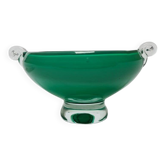 Vintage glass basket from HSG Tarnowiec, Poland, 1970s