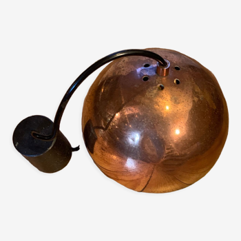 Copper brass globe luminaire