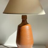 Vintage glazed stoneware lamp from Portugal.
