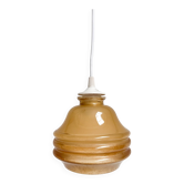 Lampe de plafond vintage couleur cognac, années 1960