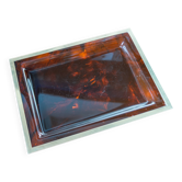 Plateau en Lucite et métal Christian Dior du milieu du siècle - Pièce de créateur des années 1970, France