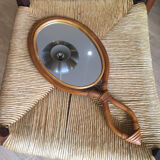 Vintage rattan mirror