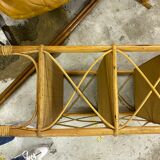 Rattan bookcase shelf