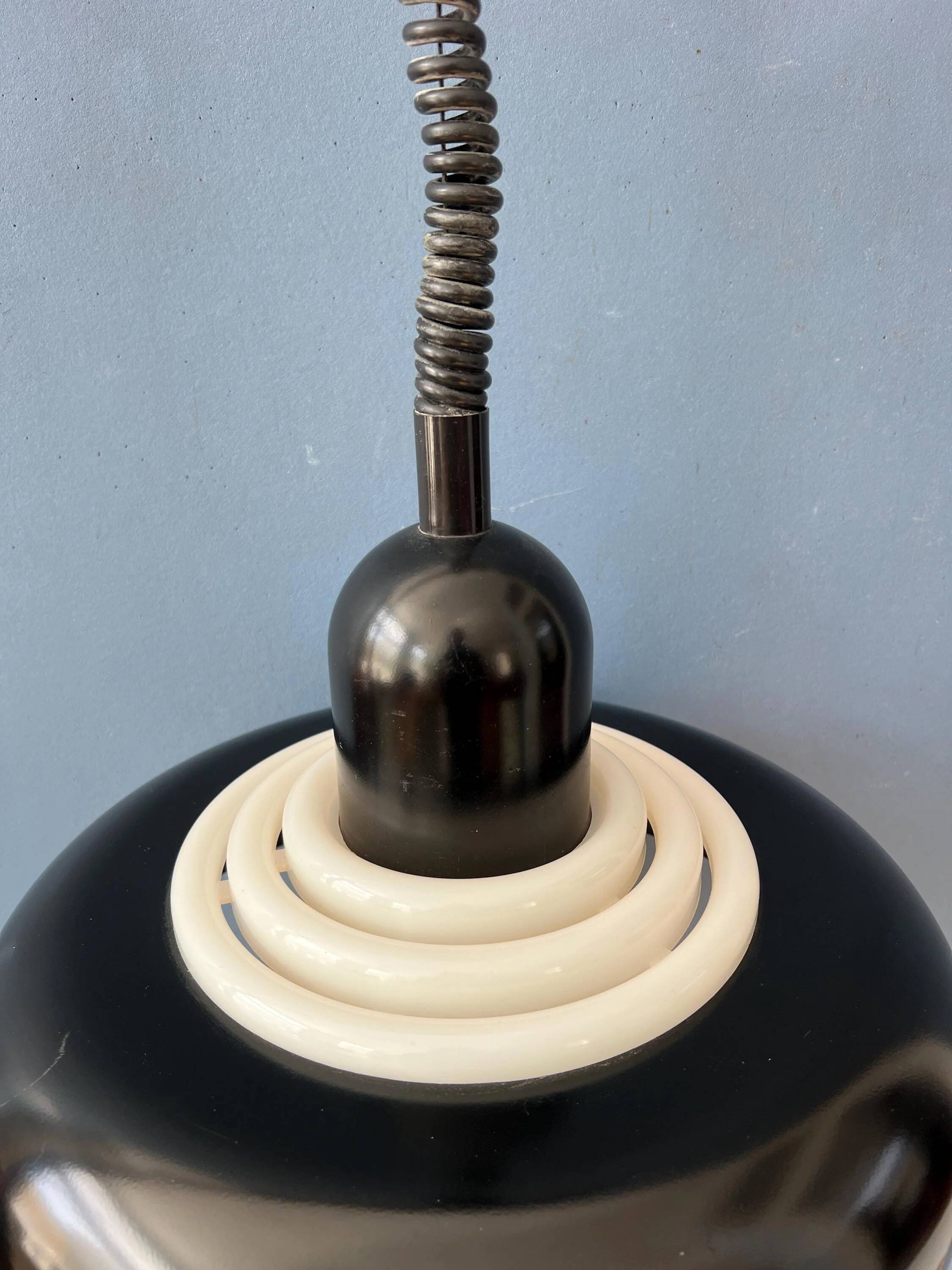 Black vintage suspension UFO Space Age by Knud Christensen