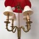 Vintage Louis XV style bronze tripod lamp