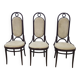 Ensemble de trois chaises Thonet