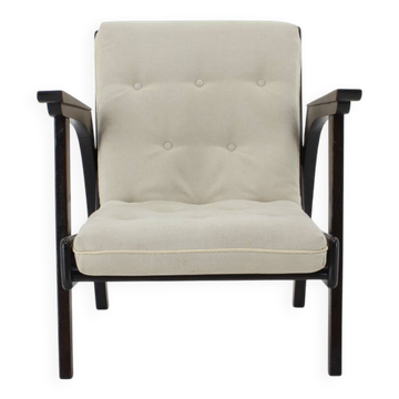 1960s Design Oak Armchair, Czechoslovakia