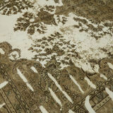 Handmade Oriental Contemporary 1980s 306 cm x 398 cm Beige Wool Carpet