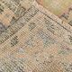 Soft Salmon & Navy Blue Handmade Wool Vintage Rug, 183x264 Cm
