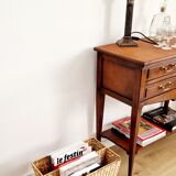 magazine holder in water hyacinth