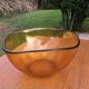 Saladier vintage en verre jaune