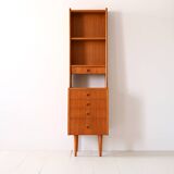 Fine teak bookcase with drawers