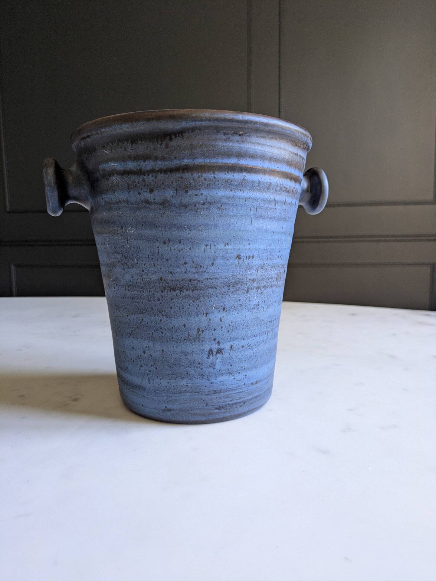 Champagne bucket/vintage cooler signed Ludovic Salins.