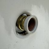 OLD INDUSTRIAL WHITE CONICAL ENAMEL SUSPENSION