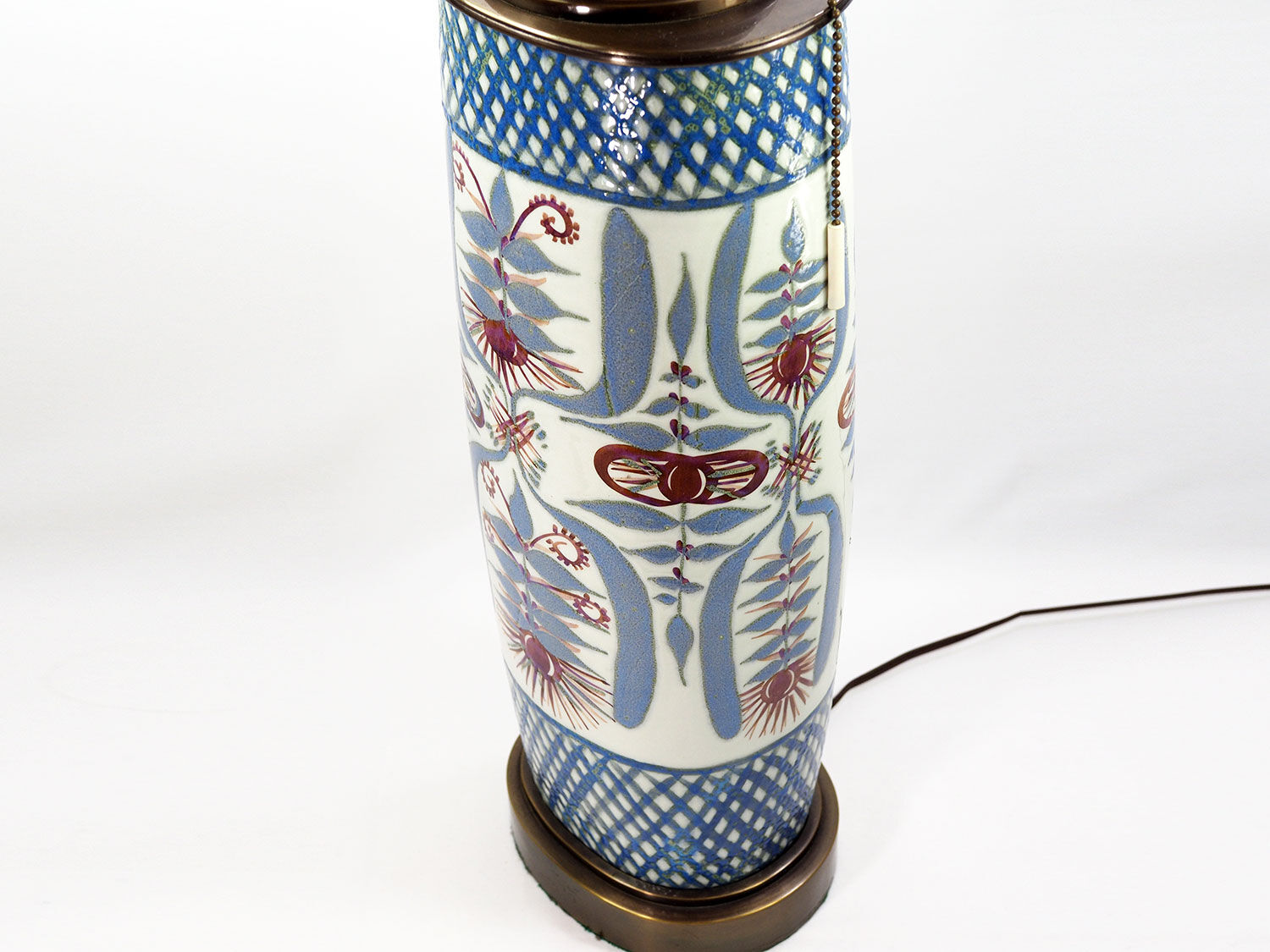 Mid-Century Ceramic Lamp by Marianne Johnson Hansen for Aluminia Faience