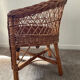 Vintage wicker children's armchair