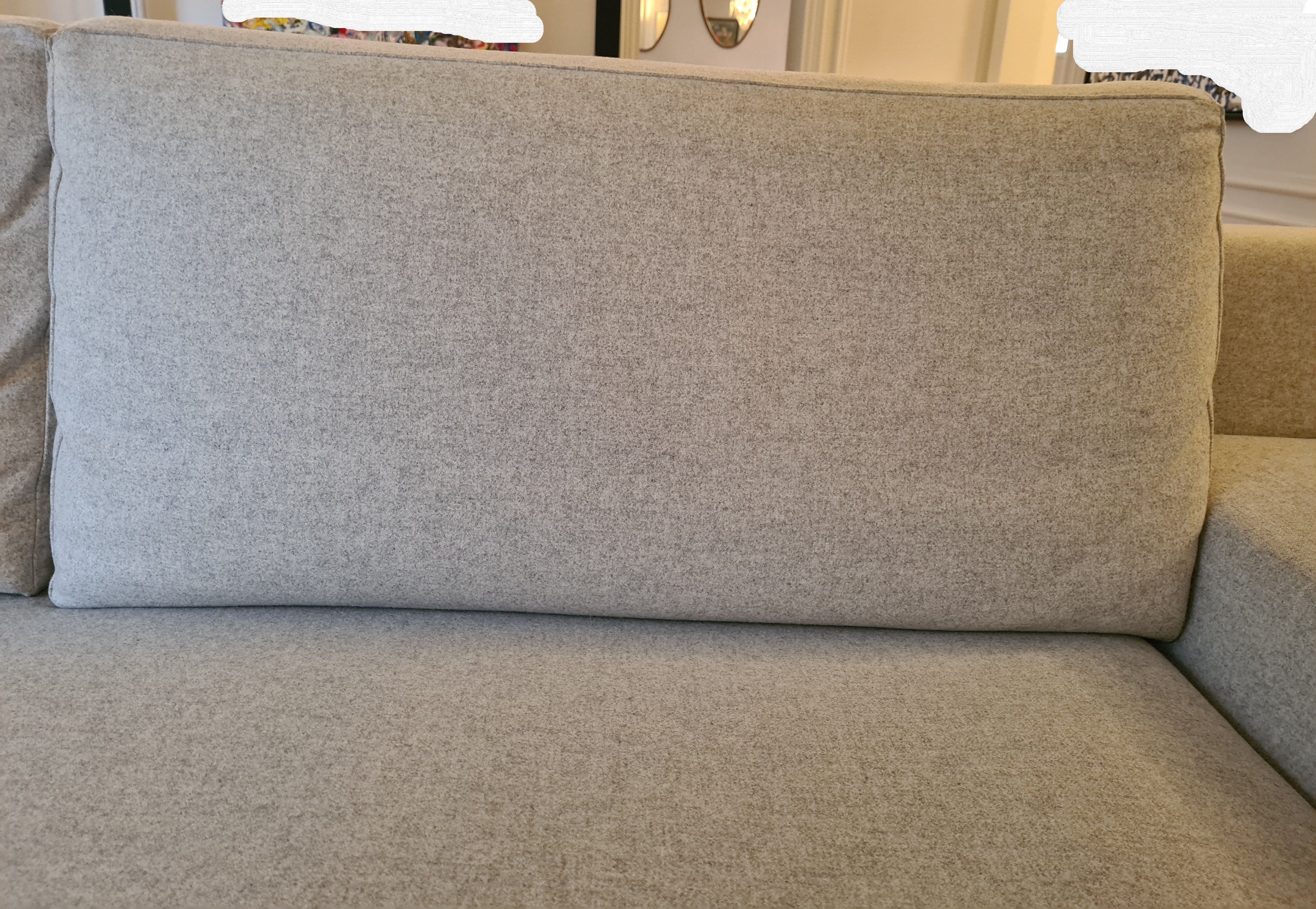 Sofa Philippe STARCK Mister, light grey, by Cassina