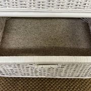 Vintage rattan storage unit, 3 drawers