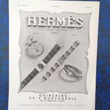 A paper jewelry Hermès watch advertisement
