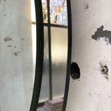 Smoked round design mirror Veca Italy