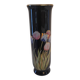 Black ceramic soliflore decorated with tulips - 1960s-1970s