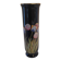 Black ceramic soliflore decorated with tulips - 1960s-1970s