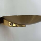 Vintage wall light with dimmer, brass, France 1980