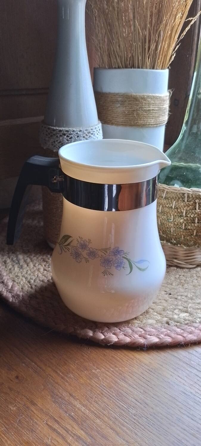 Pichet carafe opaline Vintage