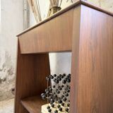 Jardinière années 50 palissandre constructiviste