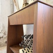 Jardinière années 50 palissandre constructiviste