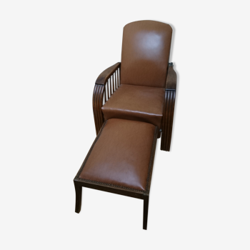 Fauteuil style transat skai et bois