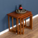 Retro teak 1960s mid century nest of tables coffee tables