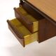 Mid century teak 'Cow Horn' Writing Desk by Tijsseling for Hulmefa 1960s