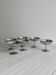 6 coupelles sur pied en inox Letang Remy