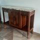 Sideboard - 1920 - art deco - 1 door - 2 drawers - gray marble top