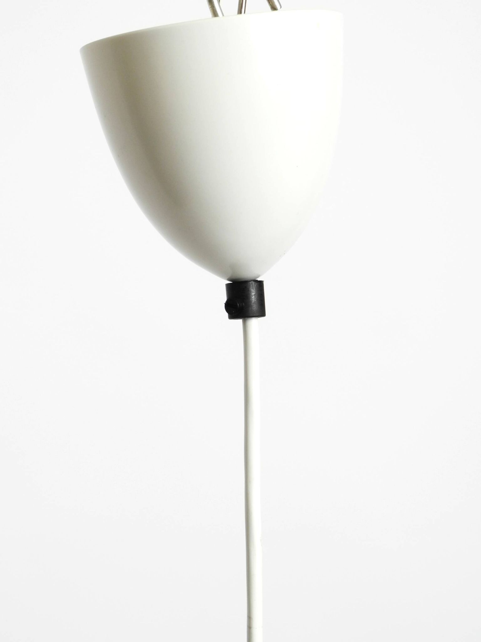 Rare Uno & Östen Kristiansson pendant lamp in opal glass and teak | Made by
