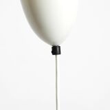 Rare Uno & Östen Kristiansson pendant lamp in opal glass and teak | Made by