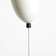 Rare Uno & Östen Kristiansson pendant lamp in opal glass and teak | Made by