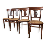 Set of 4 Thonet dining room chairs circa 1905