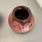 Set of Two Pottery Vases Objects by Steuler Ceramics, Germany, 1970s