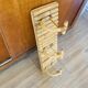 Vintage rattan coat rack