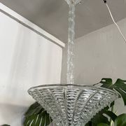 Belle suspension en verre Art Déco
