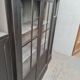 Furniture library industrial office four doors oak black patina