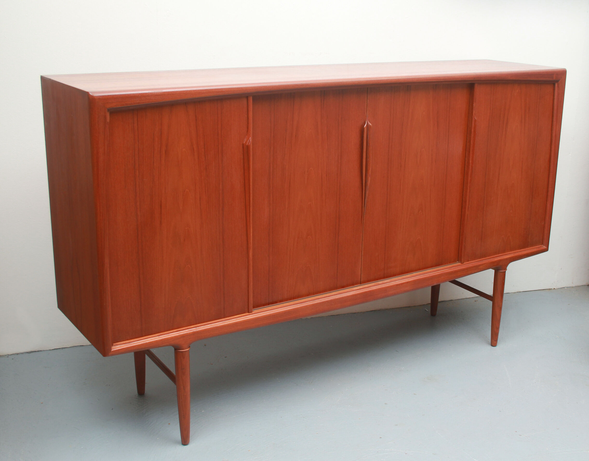 1960s teak sideboard Axel Christensen with sliding doors