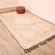 Pale Vintage Moroccan Rug 164 x 277 cm, Berber Handmade Wool Rug Yellow