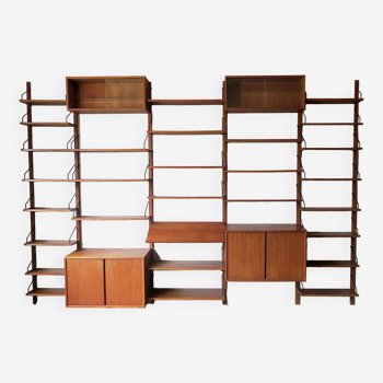 Danish modular teak shelf system by Poul Cadovius for Cado Royal 1950-60