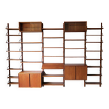 Danish modular teak shelf system by Poul Cadovius for Cado Royal 1950-60