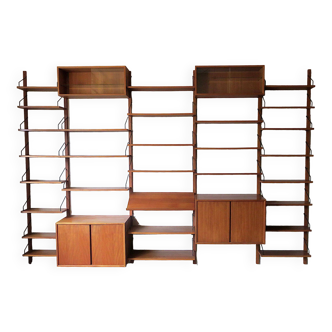 Danish modular teak shelf system by Poul Cadovius for Cado Royal 1950-60