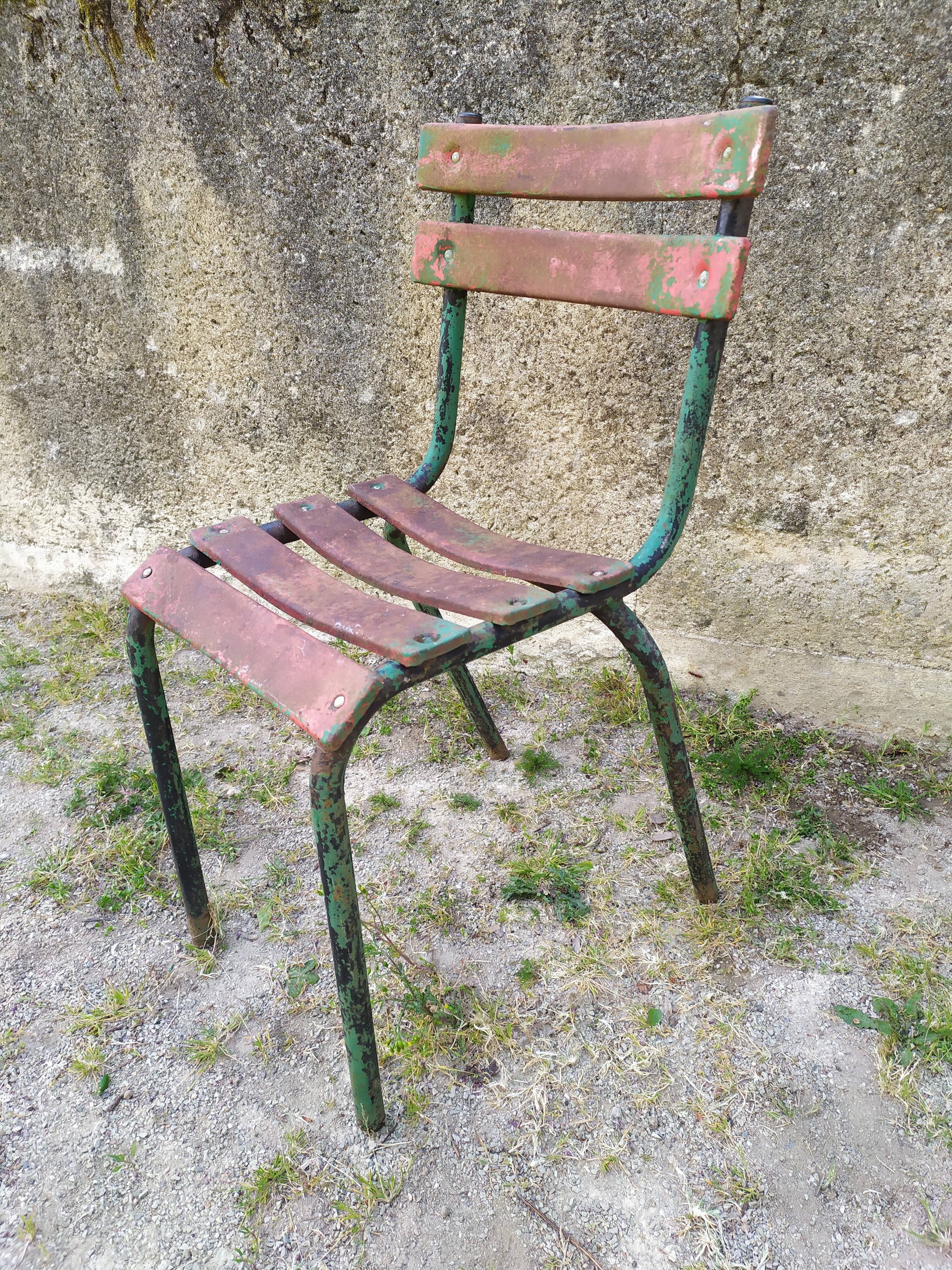 Iron garden chair