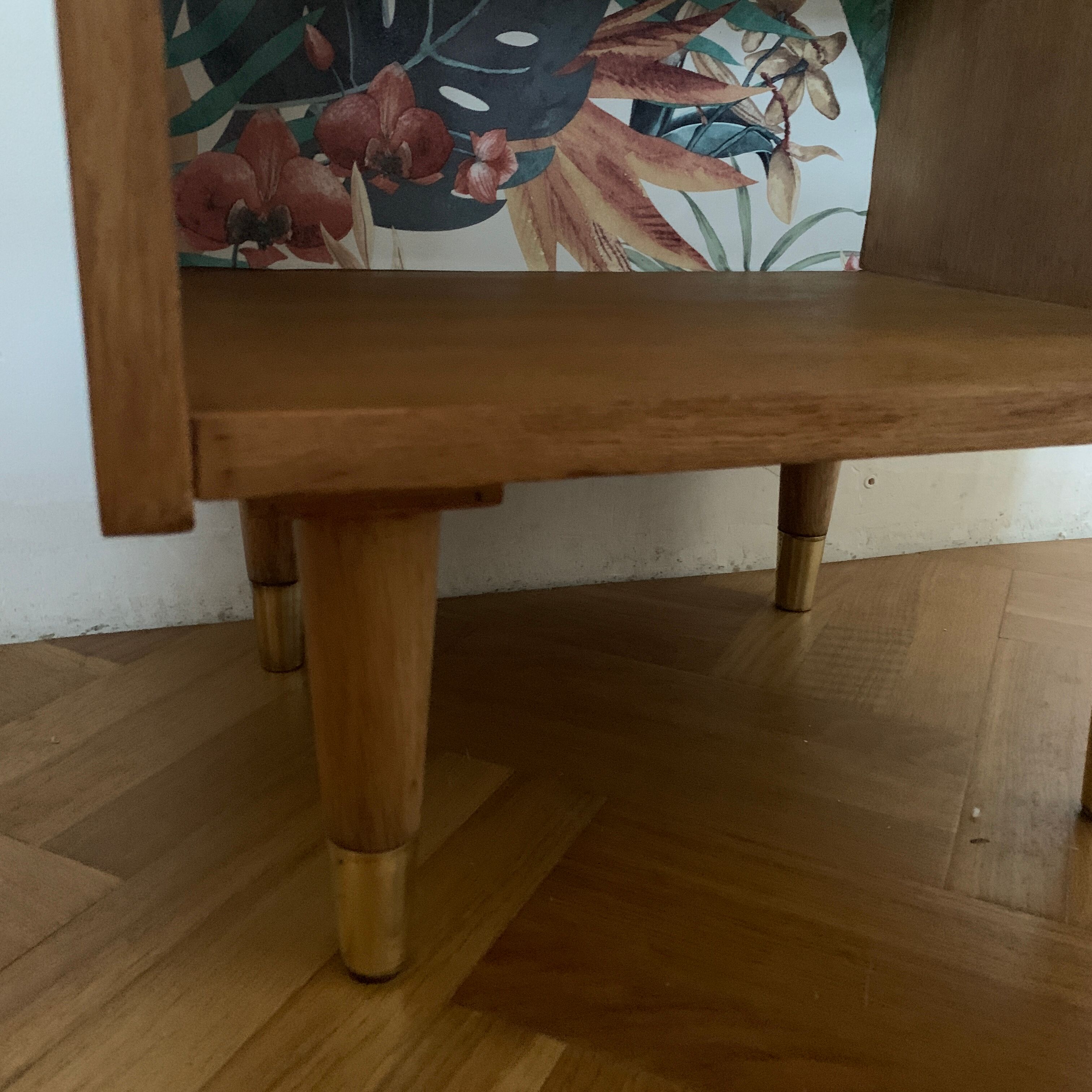Scandinavian wood bedside